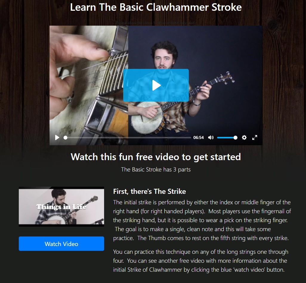Learn The Basic Clawhammer Stroke