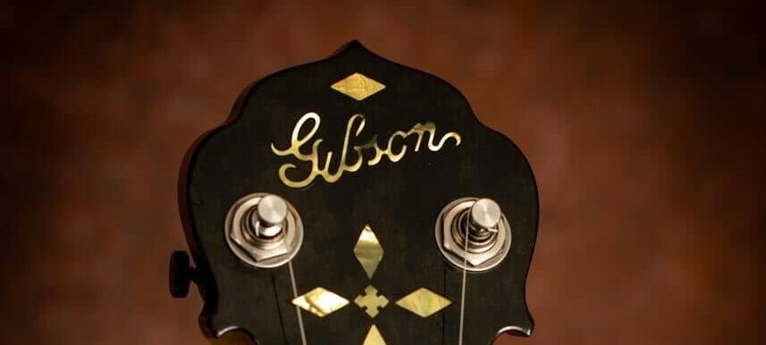 Gibson trademark on a banjo