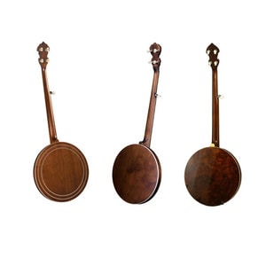 Image of 3 different resonator banjos